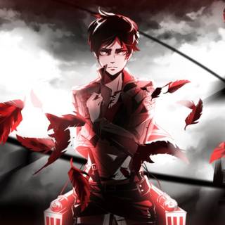 PS4 anime Red wallpaper