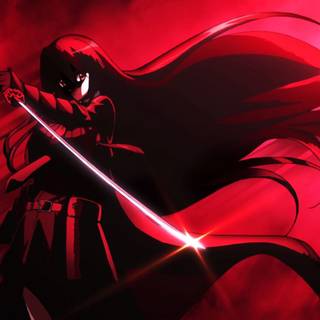 PS4 anime Red wallpaper