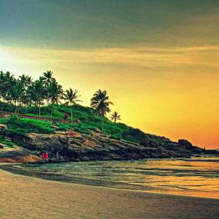 Kerala beach wallpaper