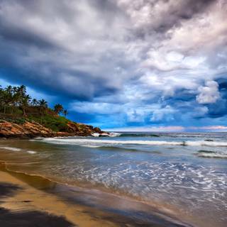 Kerala beach wallpaper