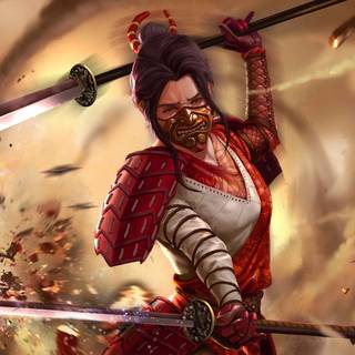 Anime samurai PC wallpaper