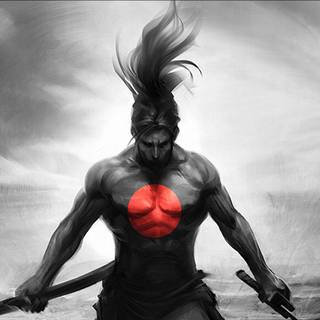 Anime samurai PC wallpaper