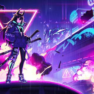 Anime samurai PC wallpaper