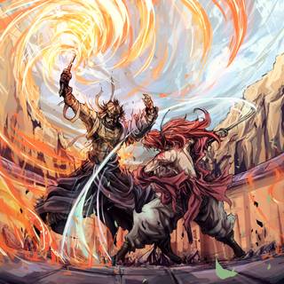 Anime samurai PC wallpaper