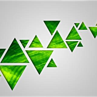 Green banner wallpaper