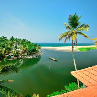 Kerala beach wallpaper