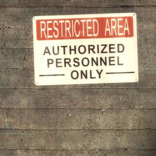 Restricted area wallpaper