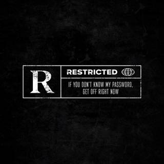 Restricted area wallpaper