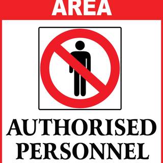 Restricted area wallpaper