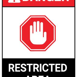 Restricted area wallpaper