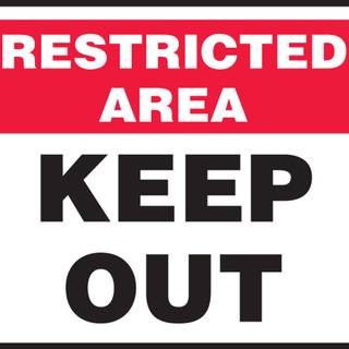 Restricted area wallpaper
