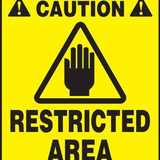 Restricted area wallpaper