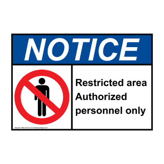 Restricted area wallpaper