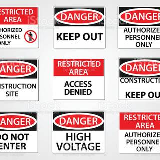 Restricted area wallpaper