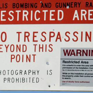 Restricted area wallpaper