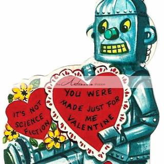 Robot Valentines wallpaper