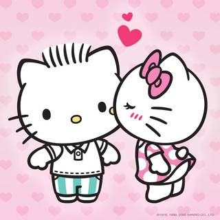 Valentines Day Hello Kittty wallpaper