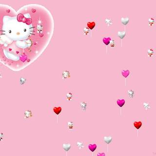 Valentines Day Hello Kittty wallpaper