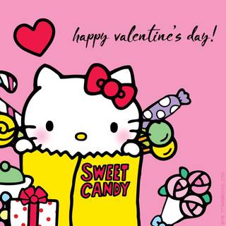 Valentines Day Hello Kittty wallpaper