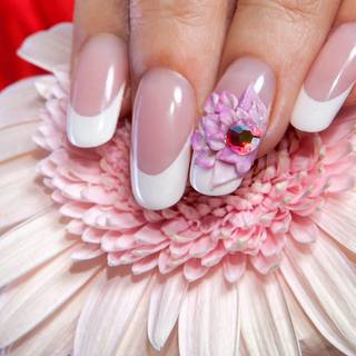 White nails wallpaper