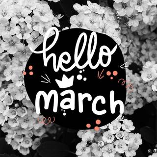 Hello March wallpaper