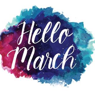 Hello March wallpaper