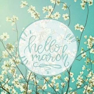 Hello March wallpaper