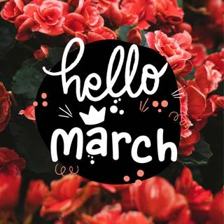 Hello March wallpaper