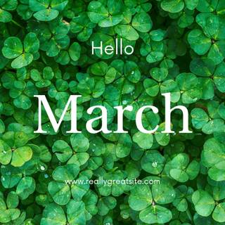 Hello March wallpaper