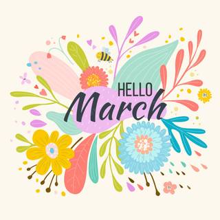 Hello March wallpaper