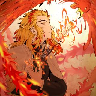 Rengoku mobile wallpaper