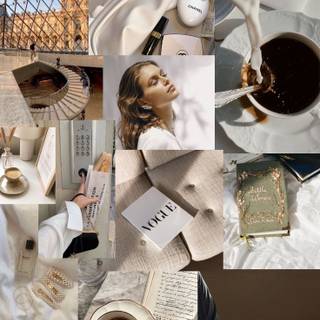 Coffee color preppy wallpaper