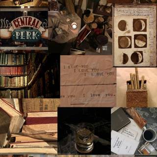 Coffee color preppy wallpaper