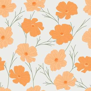 Cute orange spring wallpaper