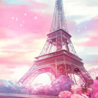 Spring Paris phone wallpaper