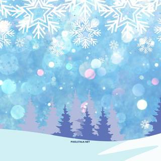 Winter snow lights wallpaper