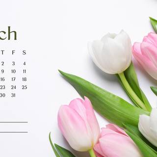 March 2023 calendar wallpaper