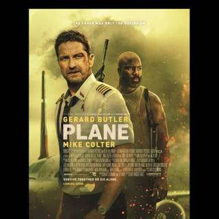Plane 2023 movie wallpaper