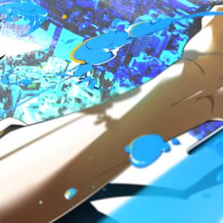 Blue 4k anime wallpaper