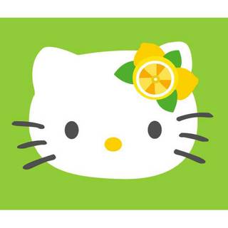 Hello Kitty green wallpaper