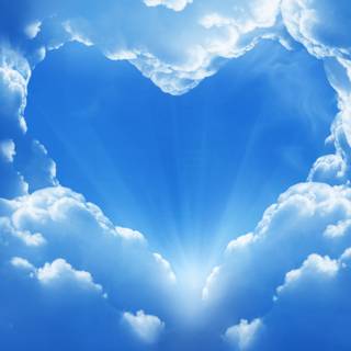 Valentines clouds wallpaper