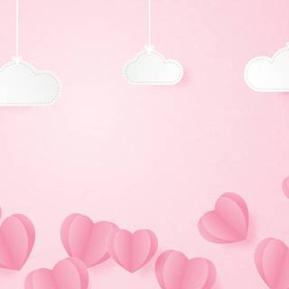 Valentines clouds wallpaper