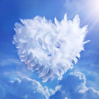 Valentines clouds wallpaper