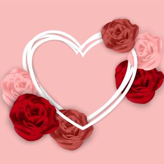 Valentines red roses wallpaper