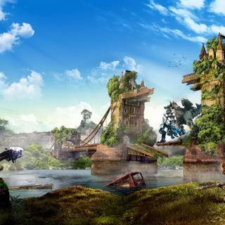 Horizon 4k wallpaper