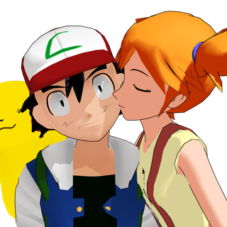 Pokémon kissing wallpaper