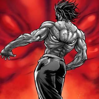 Muscular anime wallpaper