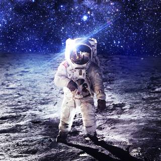 Astronaut moon wallpaper