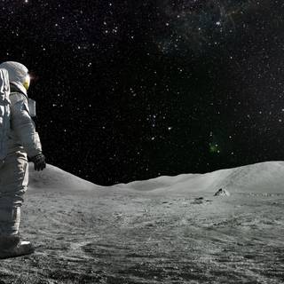 Astronaut moon wallpaper