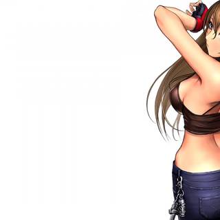 Muscular anime wallpaper